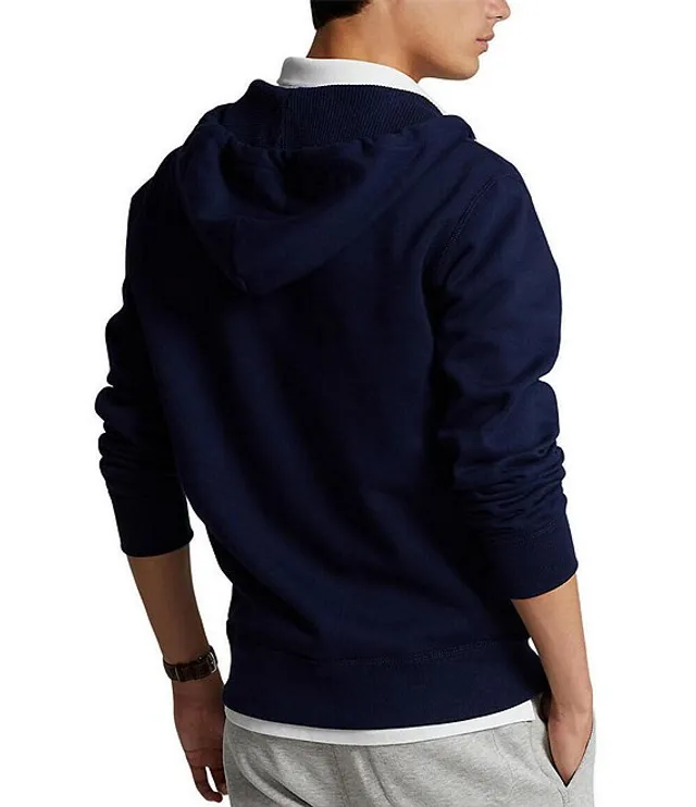 Polo ralph lauren classic solid fleece hoodie jacket 2025