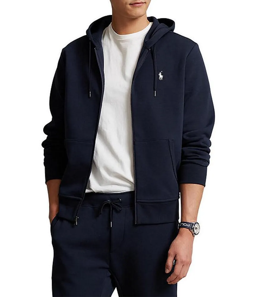 Polo Ralph Lauren Double Knit Heathered Full Zip Hoodie Jacket