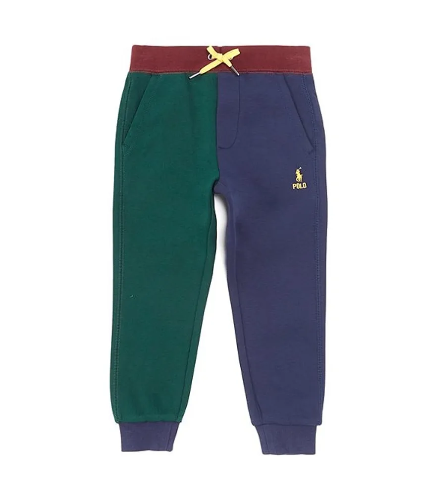 Polo Ralph Lauren Little Boys 2T 7 Color Block Double Knit Jogger