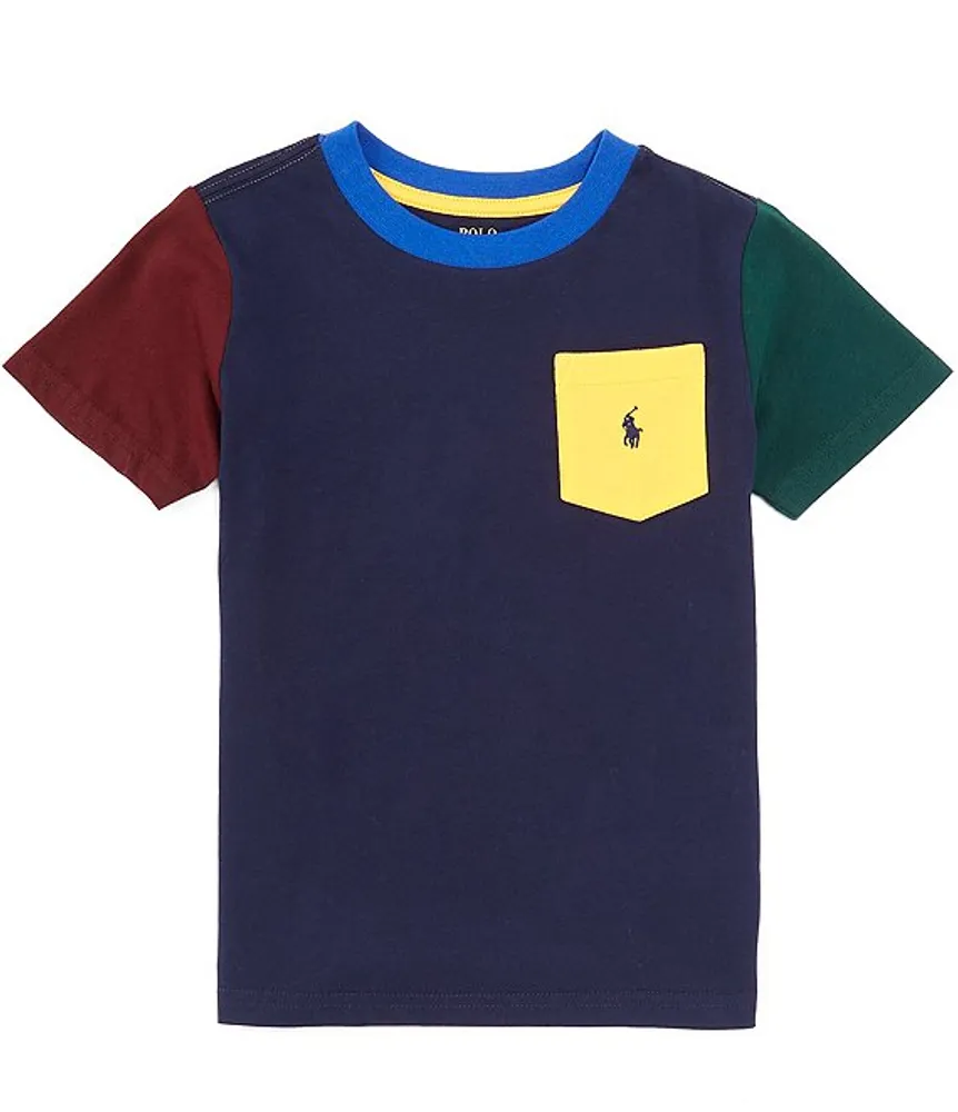 Ralph lauren colour outlet block t shirt