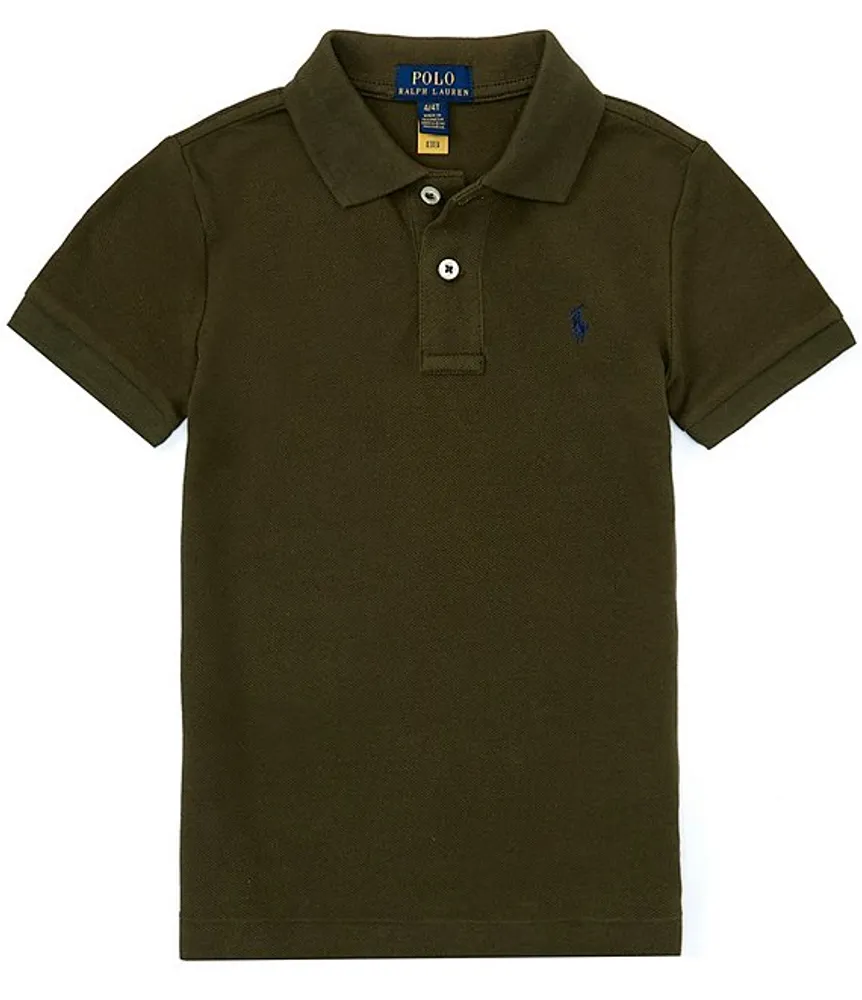 Polo Ralph Lauren Little Boys 2T 7 Short Sleeve Iconic Mesh Shirt