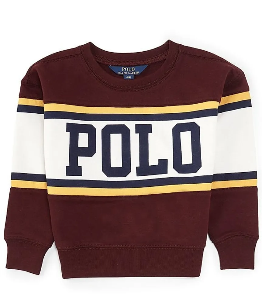 Polo Ralph Lauren Little Girls 2T 6X Long Sleeve Logo Fleece