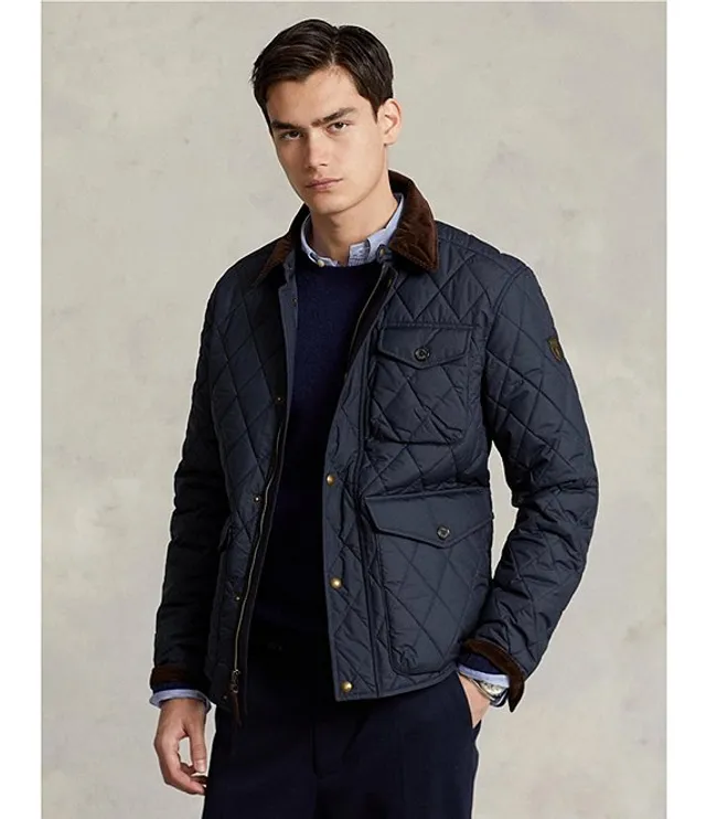 Ralph lauren quilted baseball jacket sale