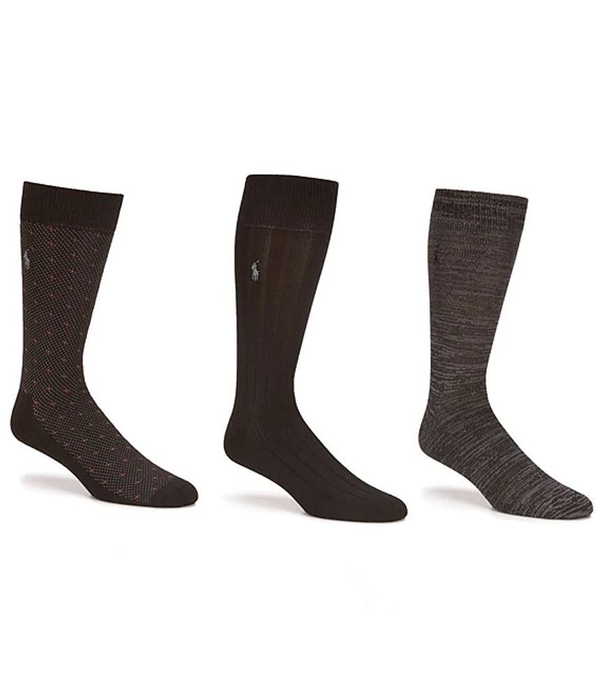 Polo ralph lauren men's 3 discount pack super soft dress socks