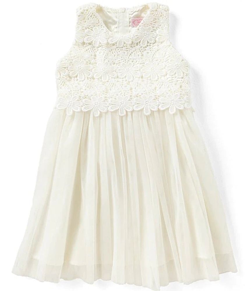 Popatu Baby Girls 12 24 Months Lace Tulle Tie Back Dress