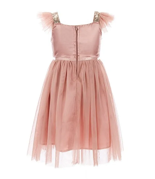 Sequin bodice shop tulle dress popatu
