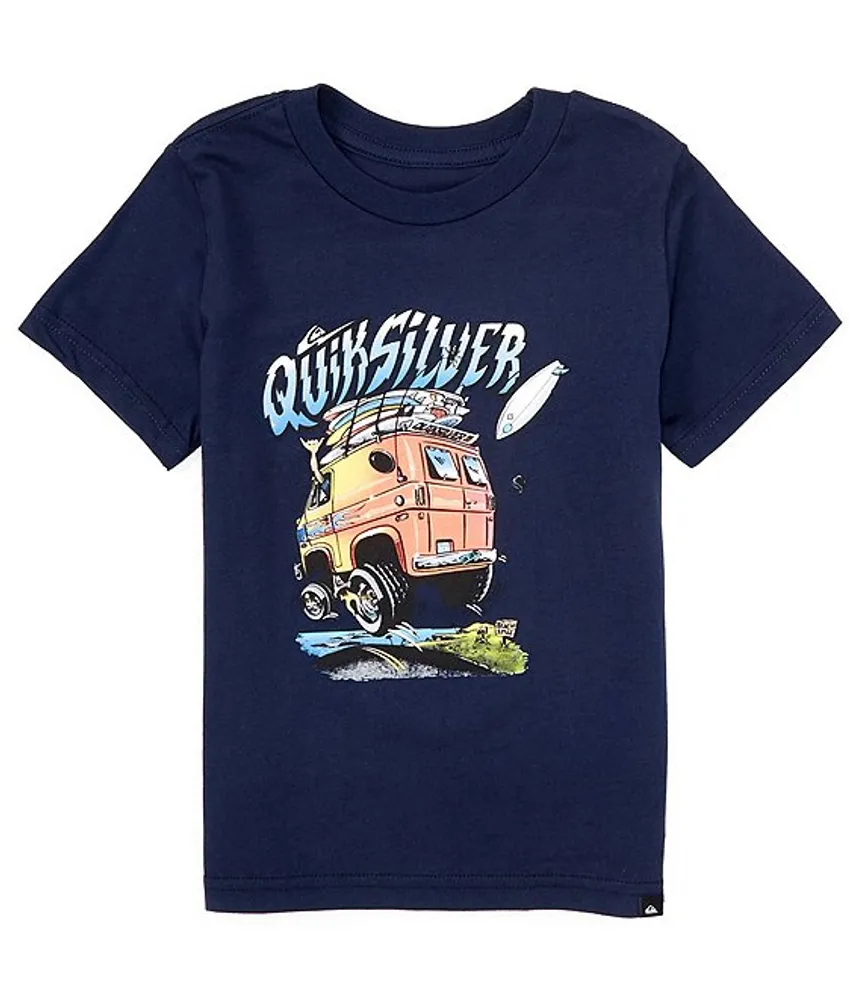 Quiksilver Little Boys 2T 7 Short Sleeve Beach Vannin KTO T Shirt