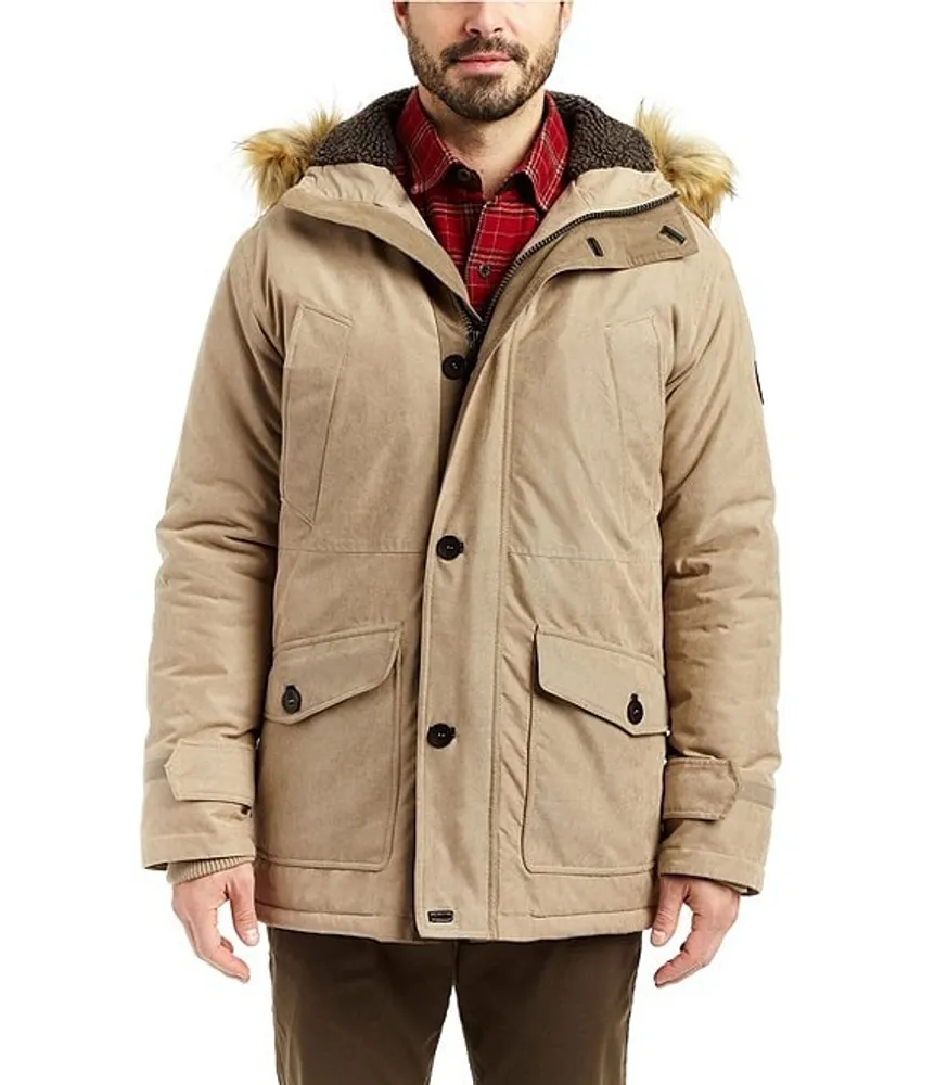 Sherpa lined discount parka jacket