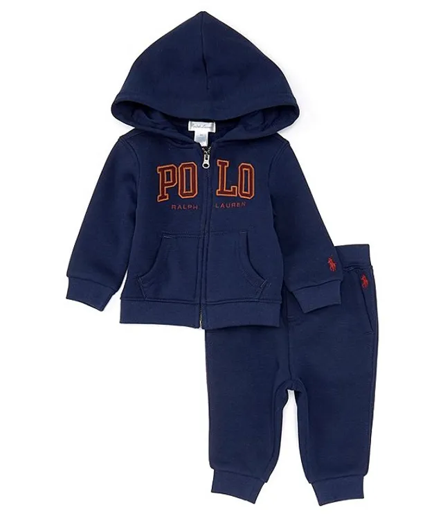 Ralph Lauren Baby Boys 3 24 Months Long Sleeve Logo Fleece Full