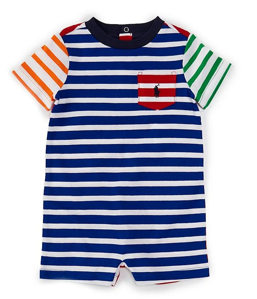 Ralph Lauren Baby Boys 3 24 Months Short Sleeve Striped Jersey