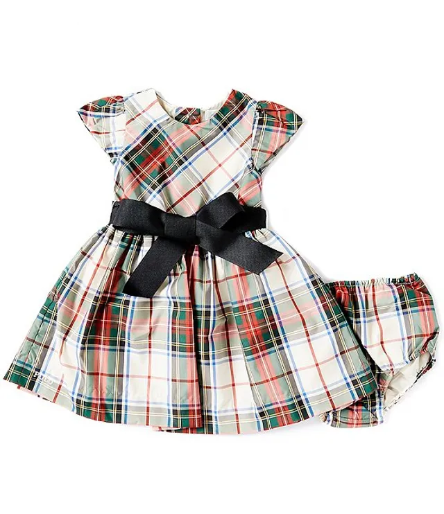 Ralph lauren baby girl plaid dress sales