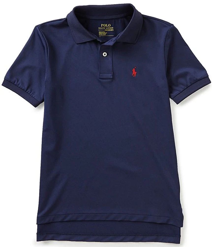 Polo Ralph Lauren Big Boys 8 20 Solid Short Sleeve Stretch Shirt