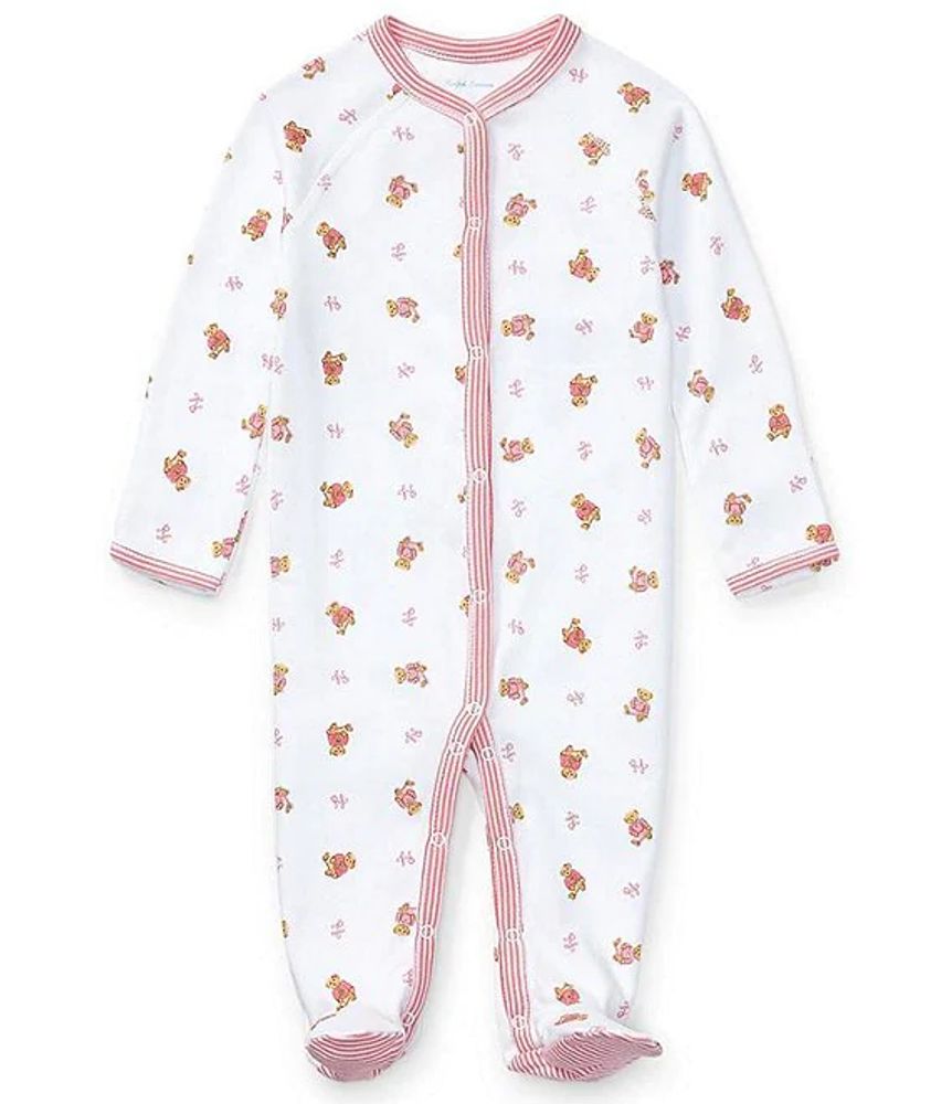 Ralph Lauren Baby Girls Newborn 9 Months Long Sleeves Polo Bear