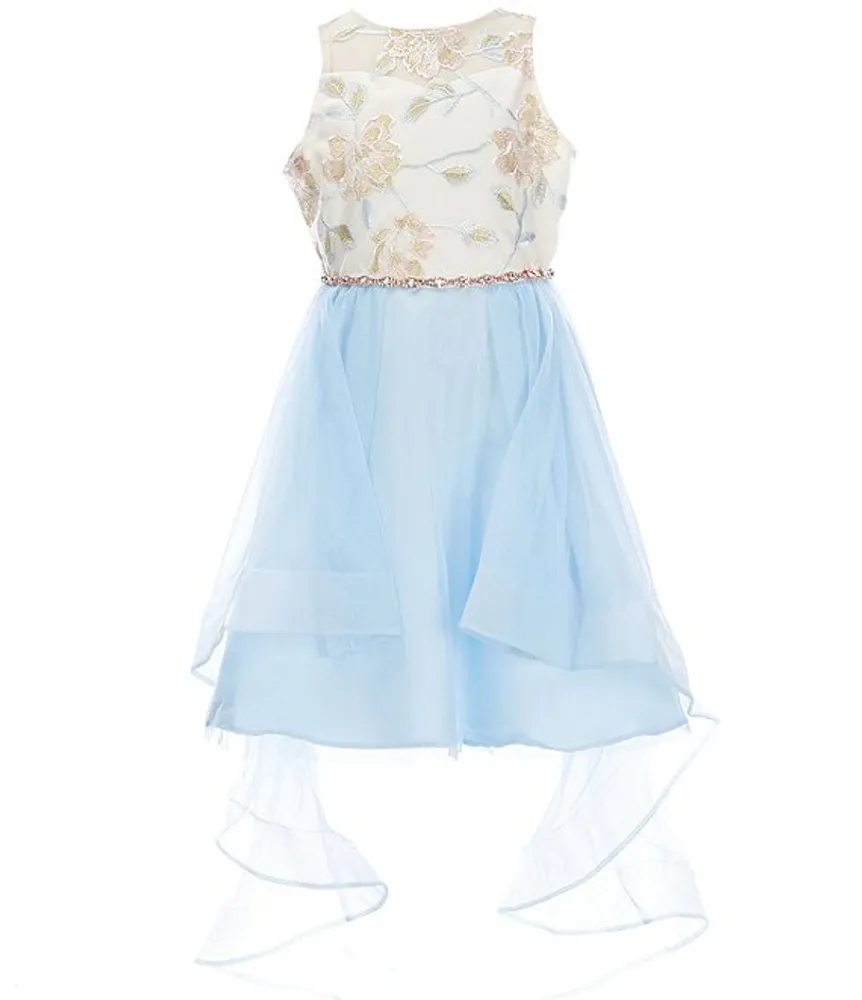 Rare editions embroidered dress discount