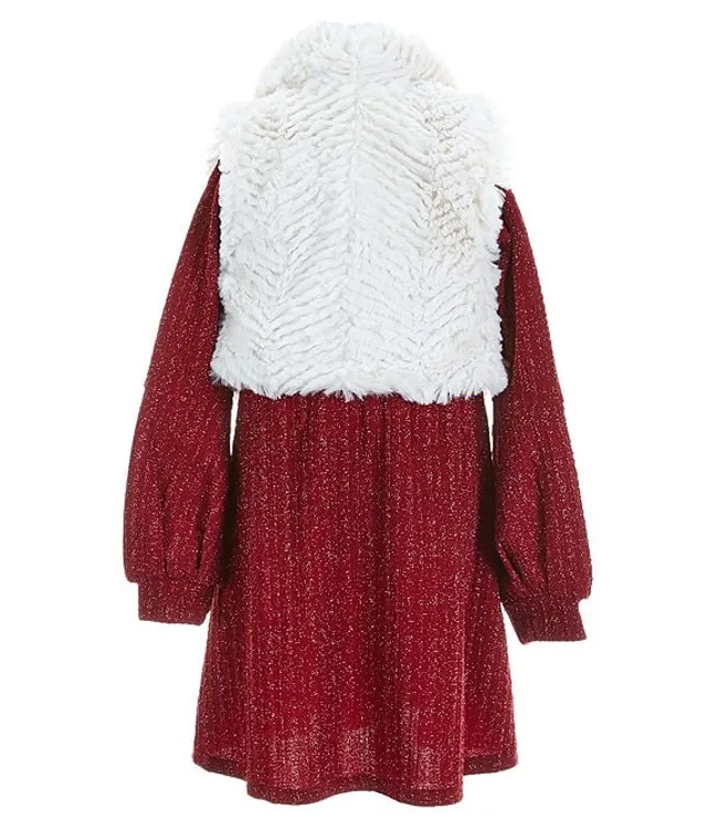 Dillards faux outlet fur vest