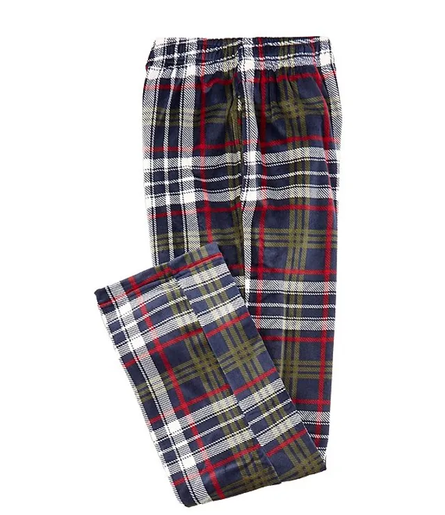 Roundtree Yorke Plaid Micro Fleece Sleep Pants Green Tree Mall
