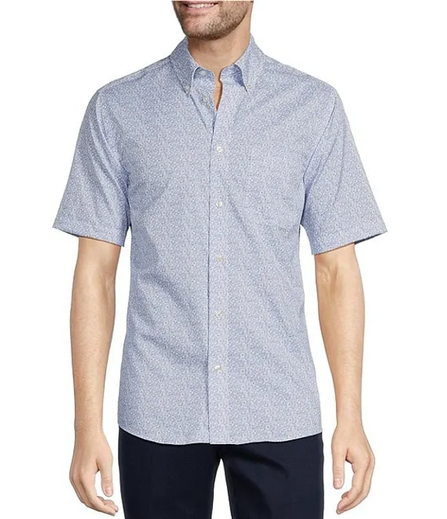 Roundtree Yorke TravelSmart Slim Easy Care Short Sleeve Paisley