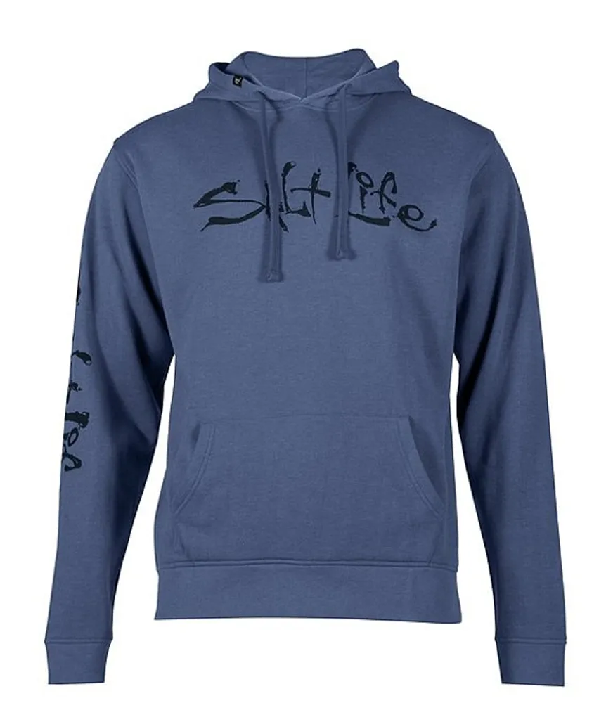 Salt life skull sales and hooks hoodie