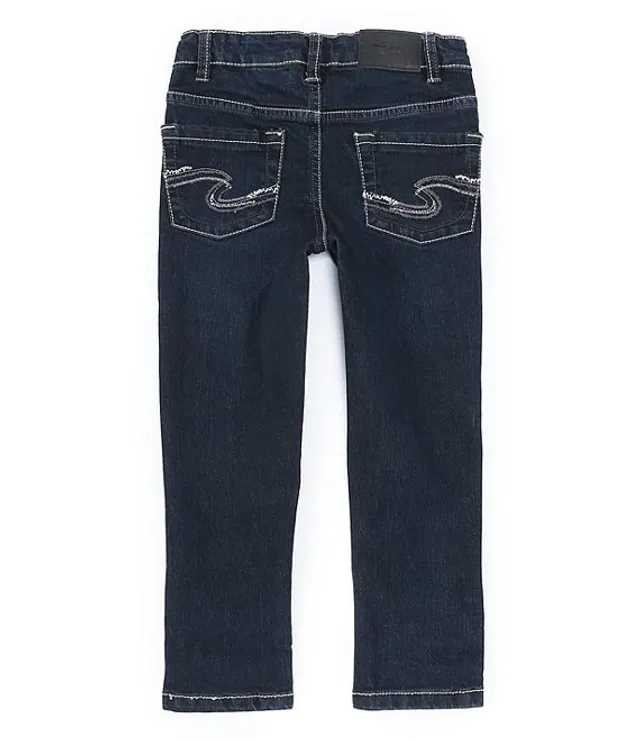 Girls silver jeans top