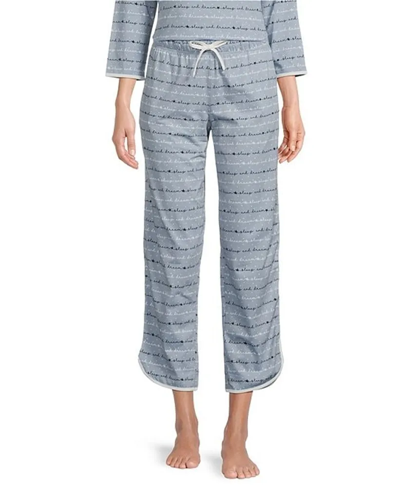 Sleep Sense Sleepy Words Print Coordinating Knit Pants Hamilton