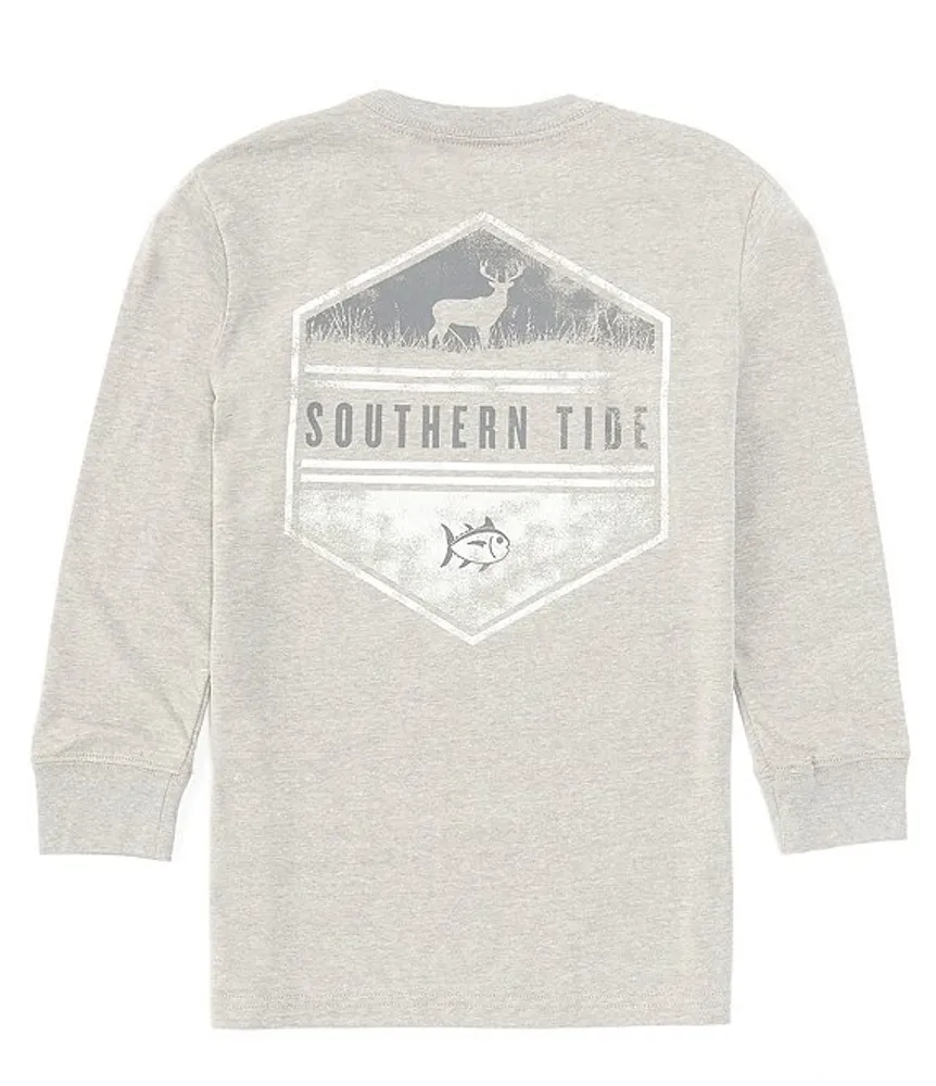 Southern Tide Little/Big Boys 4-16 Long Sleeve Heather St Deer