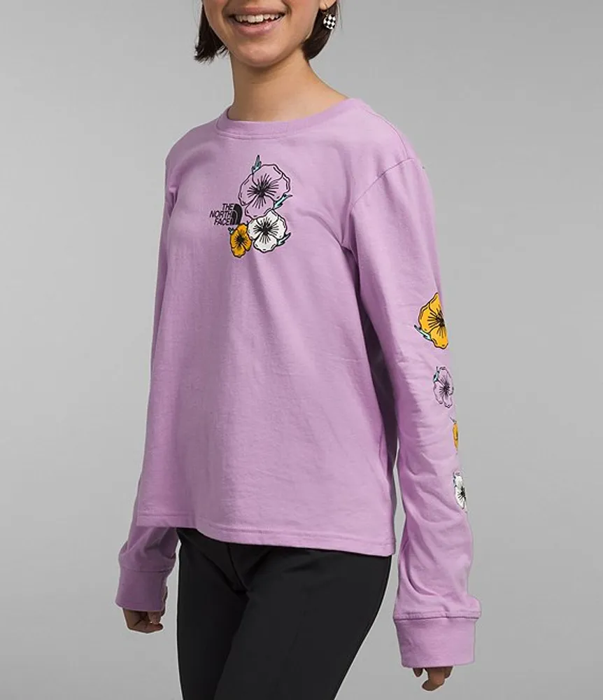 The North Face Little Big Girls 6 16 Long Sleeve Graphic T Shirt