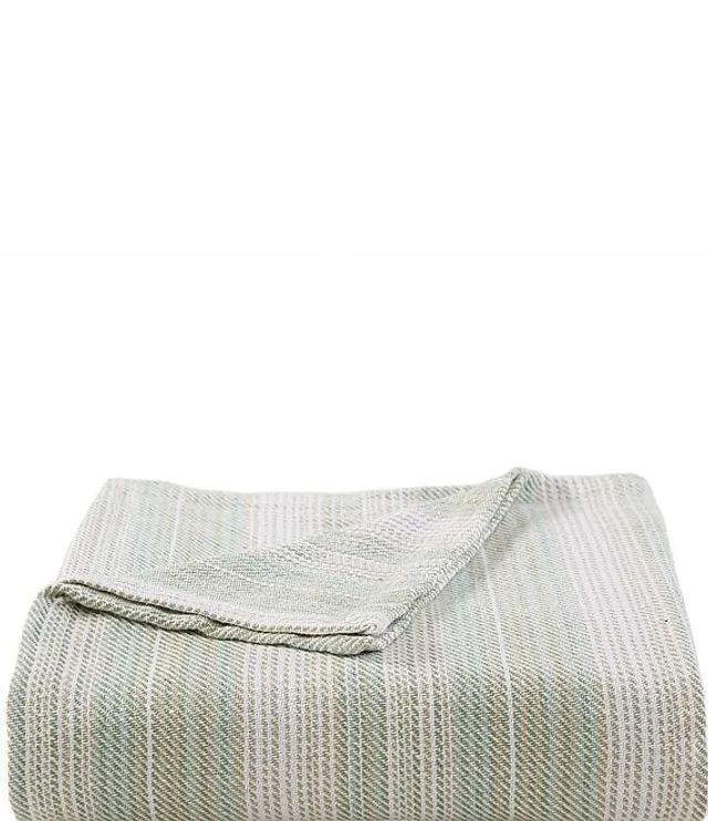 Tommy Bahama Sandy Shore Stripe Bed Blanket Hamilton Place