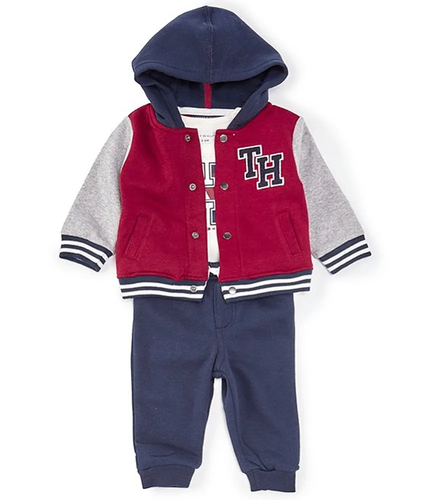 Tommy Hilfiger Baby Boys 3 18 Months Long Sleeve Varsity Jacket