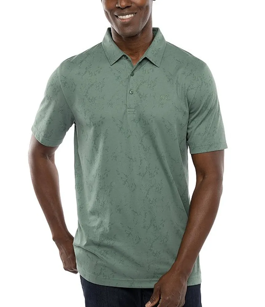 TravisMathew Performance Stretch Warmer Tides Short Sleeve Polo