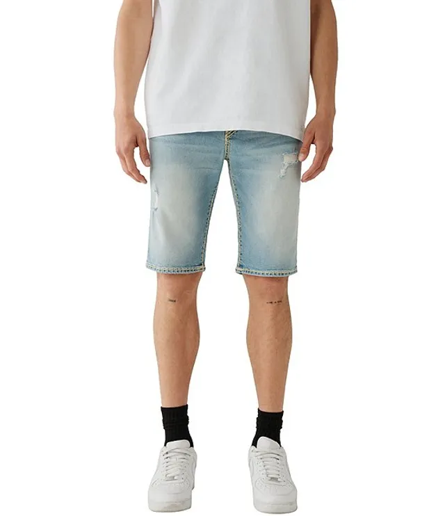 True religion blue discount jean shorts