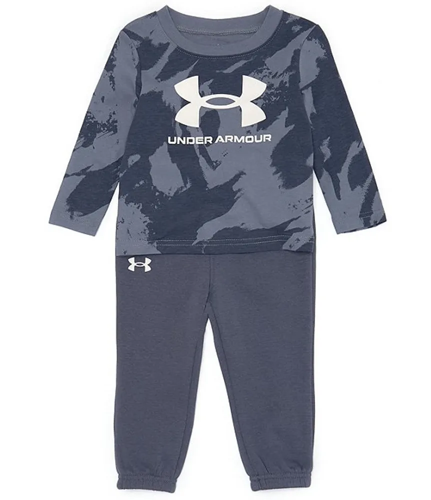 Under Armour Baby Boys 12 24 Months Long Sleeve Plume Wave Jersey