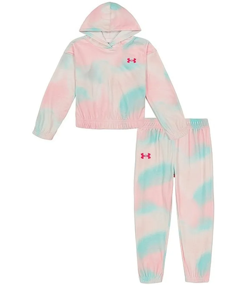 Under Armour Baby Girls 12 24 Months Soft Blur Hoodie Jogger Set