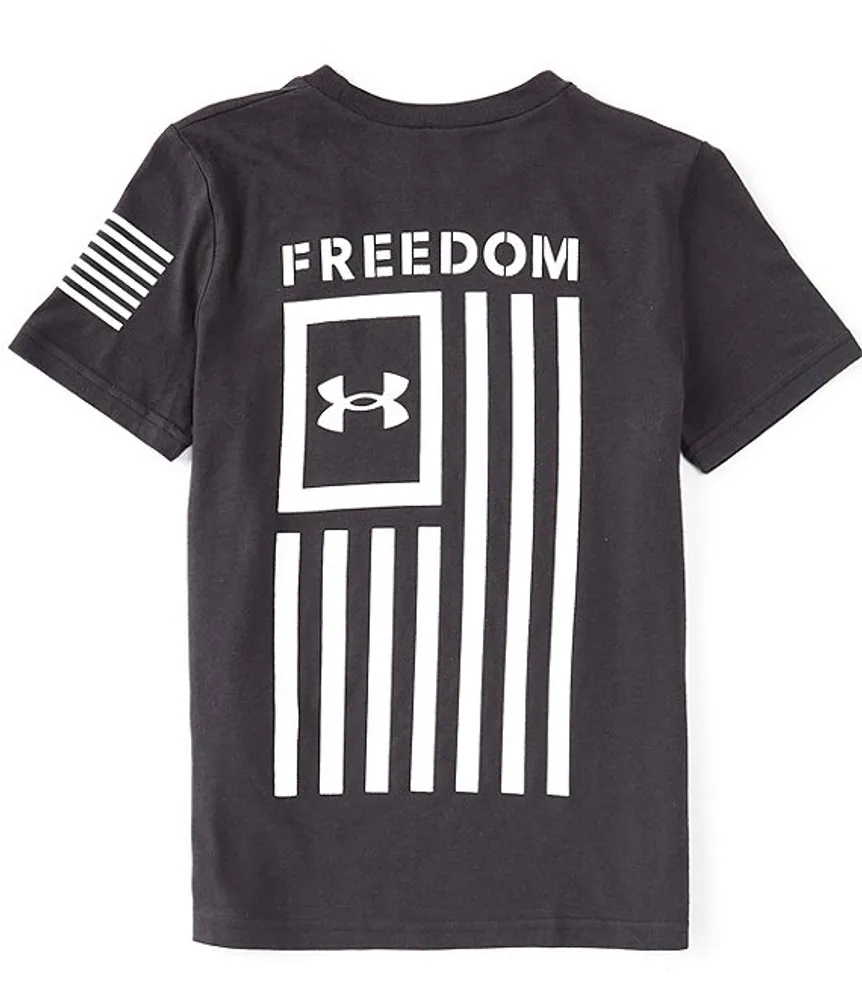 Boys under armour flag hot sale shirt