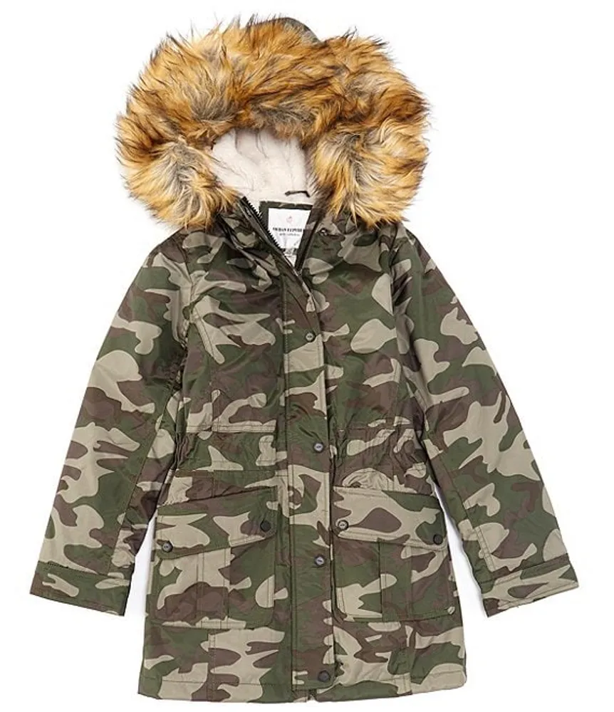 Girls cheap camouflage coat