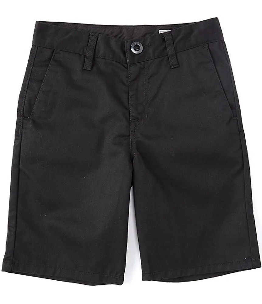 Boys black chino shorts outlet