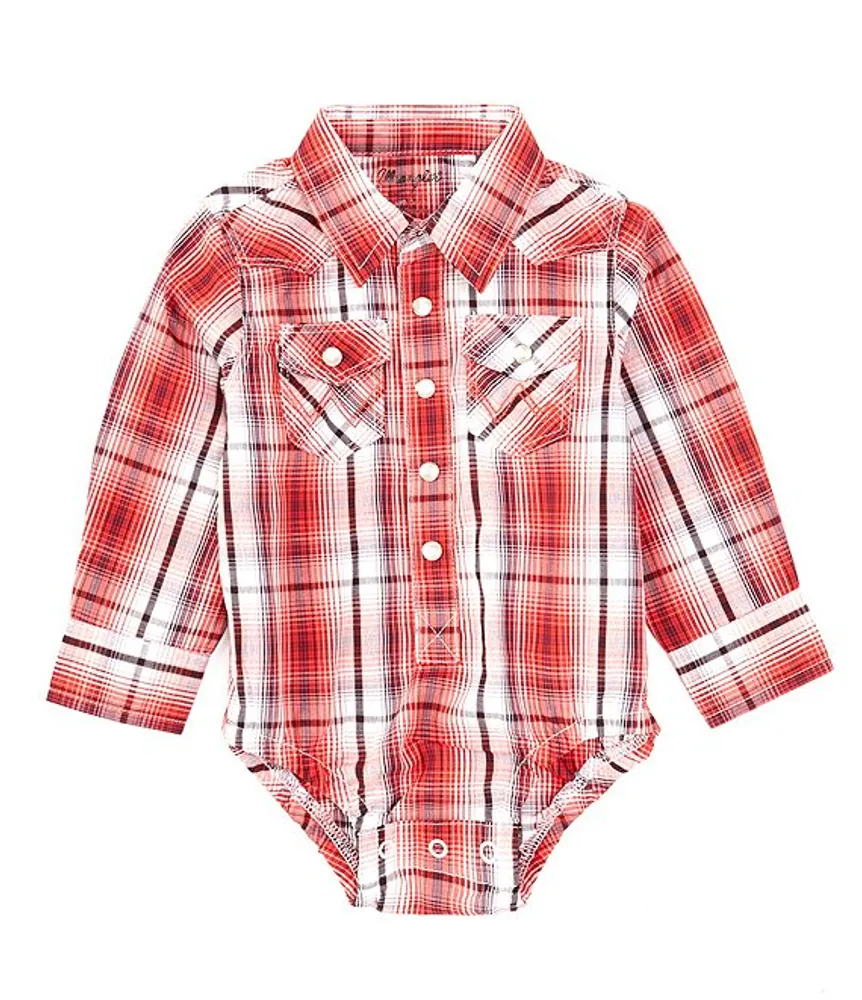 Plaid bodysuit baby boy sales