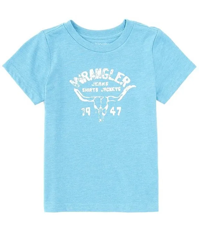 Wrangler Big Girls 7 16 Short Sleeve 1947 Longhorn Skull Graphic T