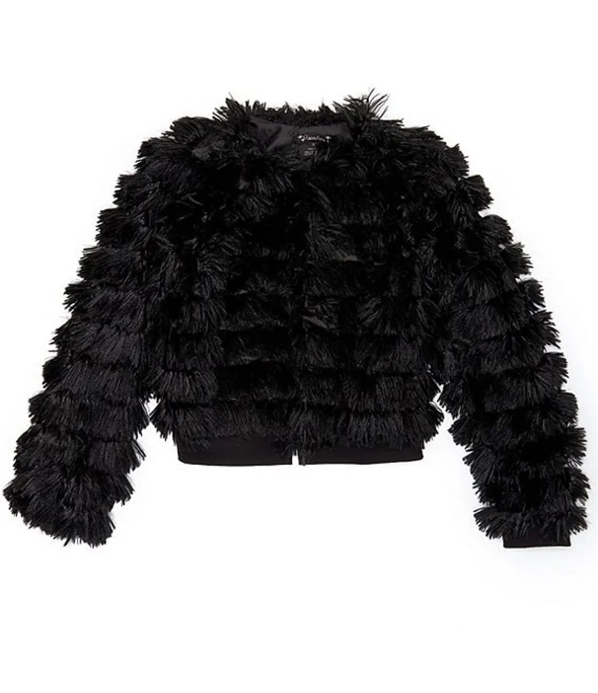 Xtraordinary Big Girls 7 16 Long Sleeve Faux Fur Jacket Pueblo Mall
