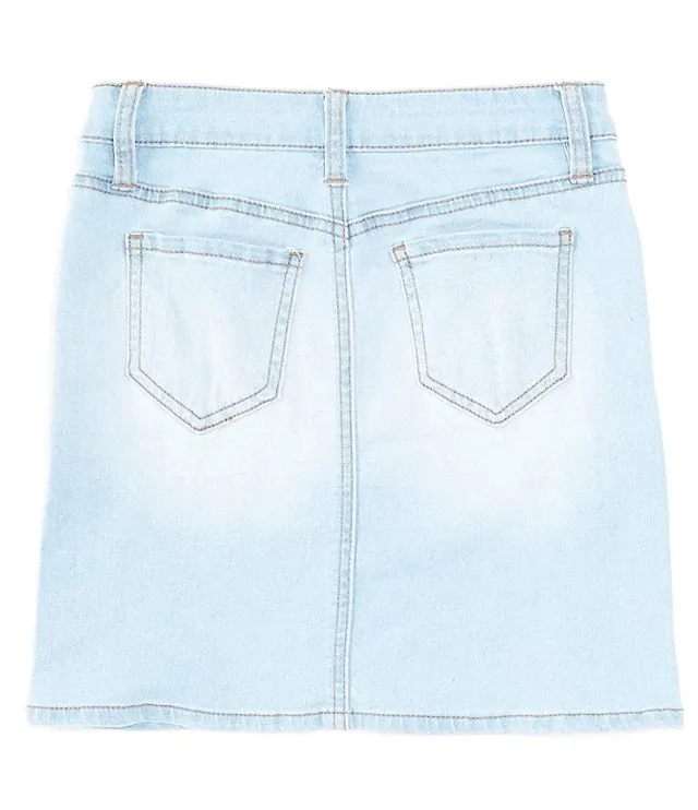 YMI Jeanswear Big Girls 7 16 High Rise Essential Denim Skirt