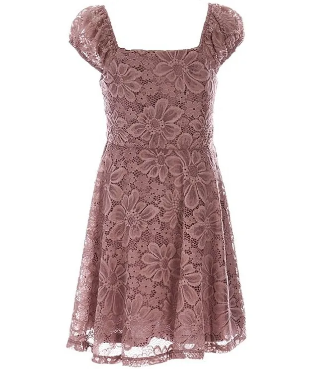 Zunie lace on sale skater dress