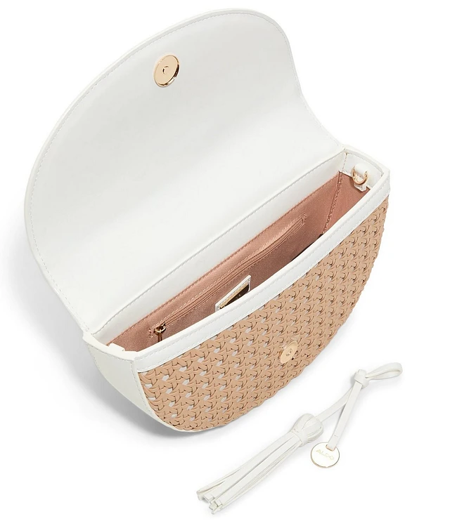 注目アイテム★【ALDO】Arinella Rattan トップ ハンドル バッグ ALDO Arinella Rattan Statement Top Handle Bag | Hamilton Place
