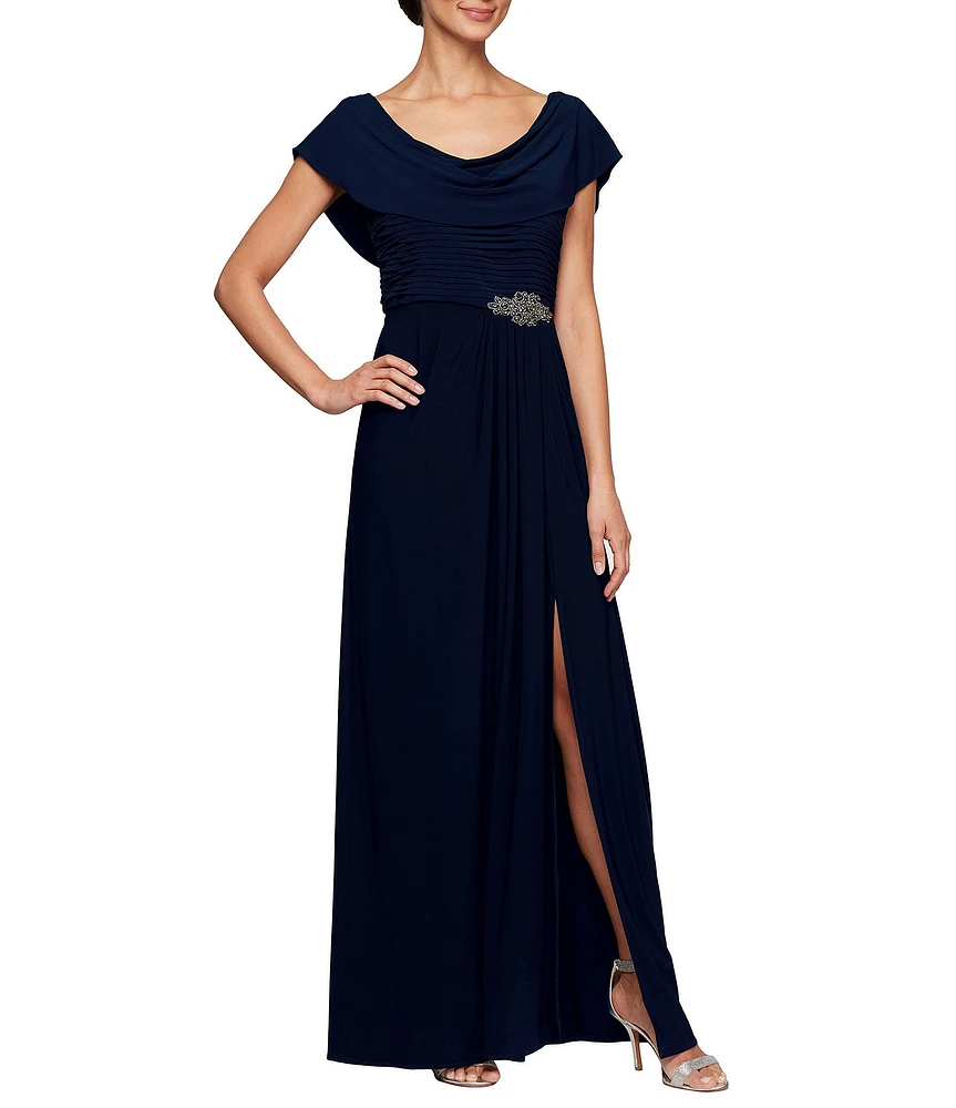 Alex evenings draped sweetheart gown best sale