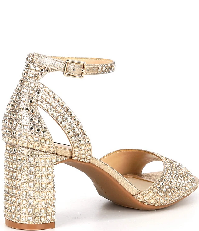 Alex Marie Ellise Rhinestone Ankle Strap Dress Sandals Alex Marie Ellise Rhinestone Ankle Strap Dress Sandals