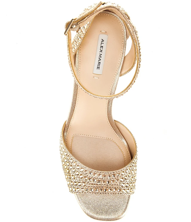 Alex Marie Ellise Rhinestone Ankle Strap Dress Sandals Alex Marie Ellise Rhinestone Ankle Strap Dress Sandals