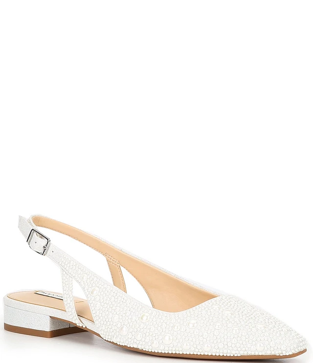 Alex Marie Lavani Pearl Slingback Flats | Brazos Mall