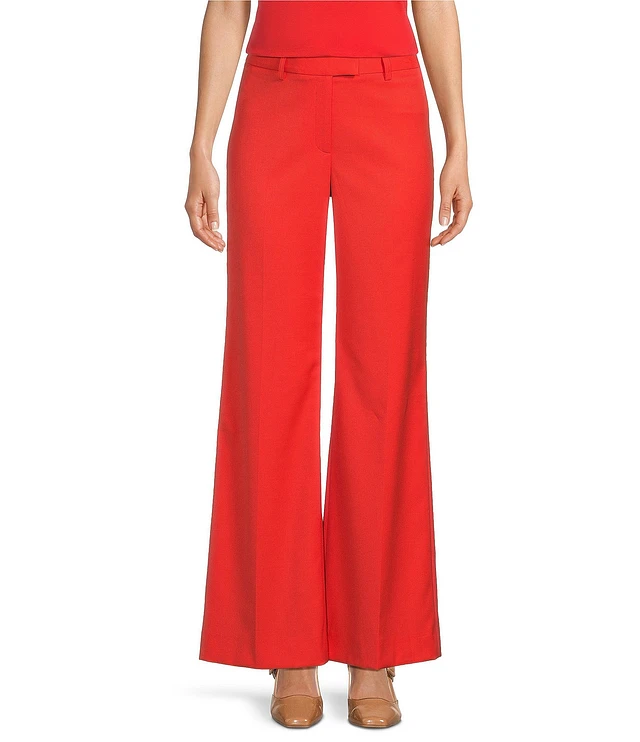 Alex Marie Rae Twill Wide Leg Palazzo Coordinating Pants at