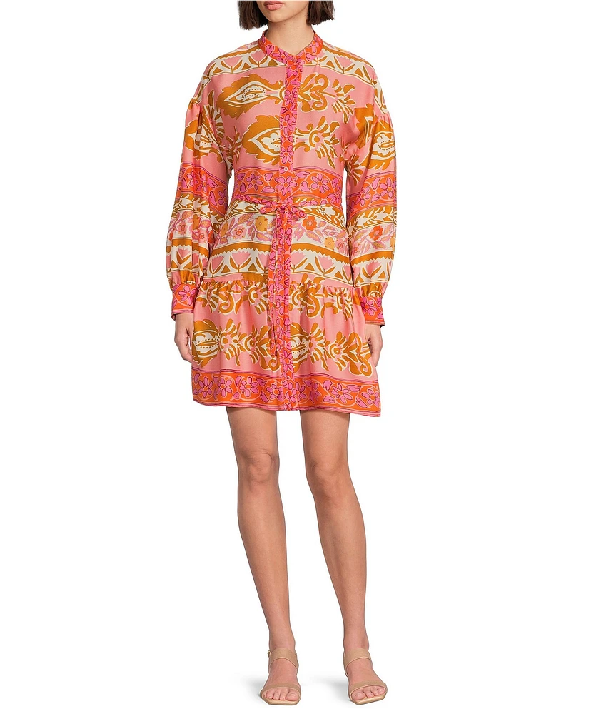 JohnnyN Collar Puffed Sleeves Belt Flared Dress ワンピース dcc6-2-24173899.jpg?v=1723635855