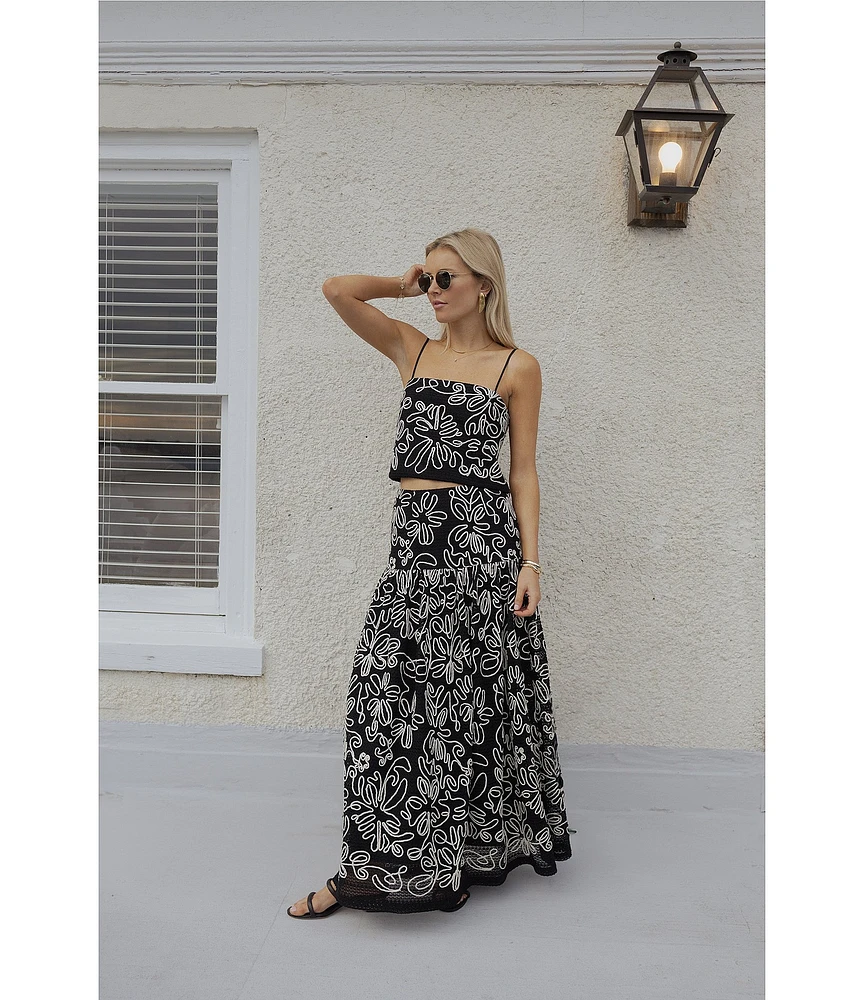 Antonio Melani x Style by Simkins Aoife Crochet Top & Skirt Set