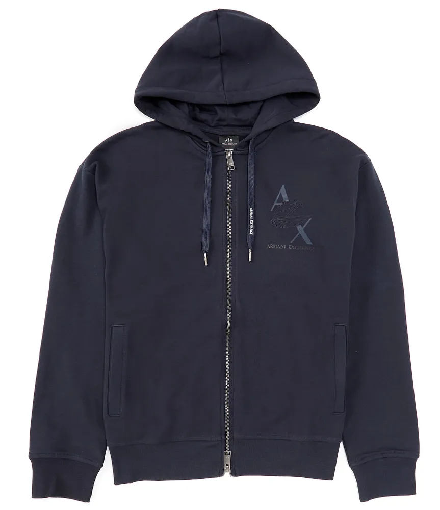 Armani Exchange Eagle Logo Full Zip Hoodie Hamilton Place