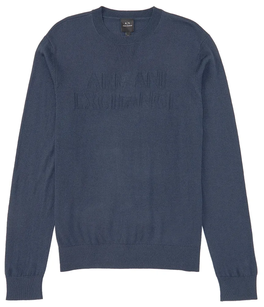 Armani Exchange Tonal Logo Sweater CoolSprings Galleria